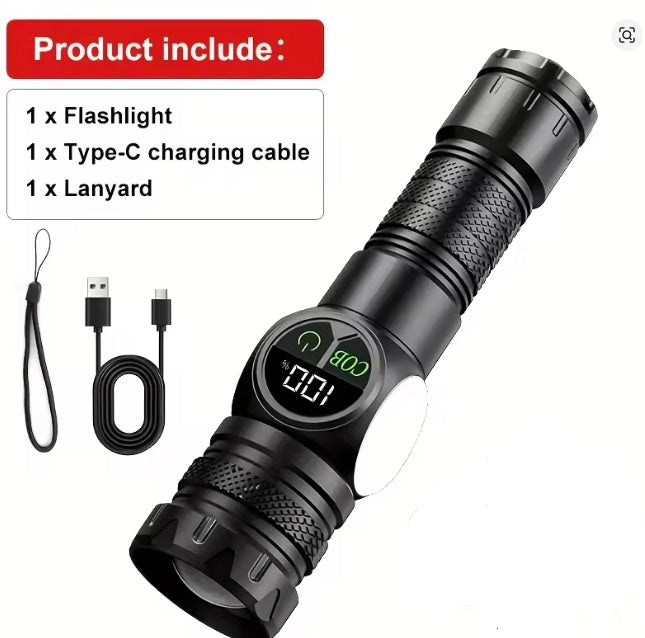 USB LED Rechargeable Flashlight