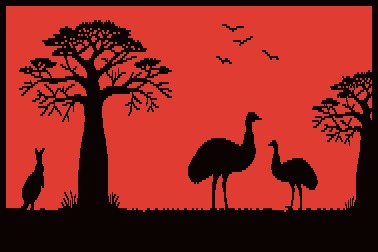 Aussie Emu Design Recycled Camping Mat