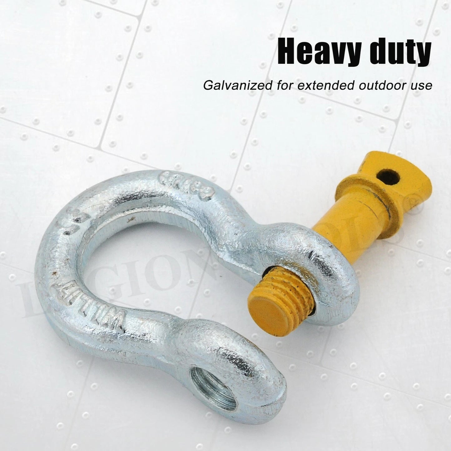 Galvonised Bow Shackle 10mm 1 Tonne