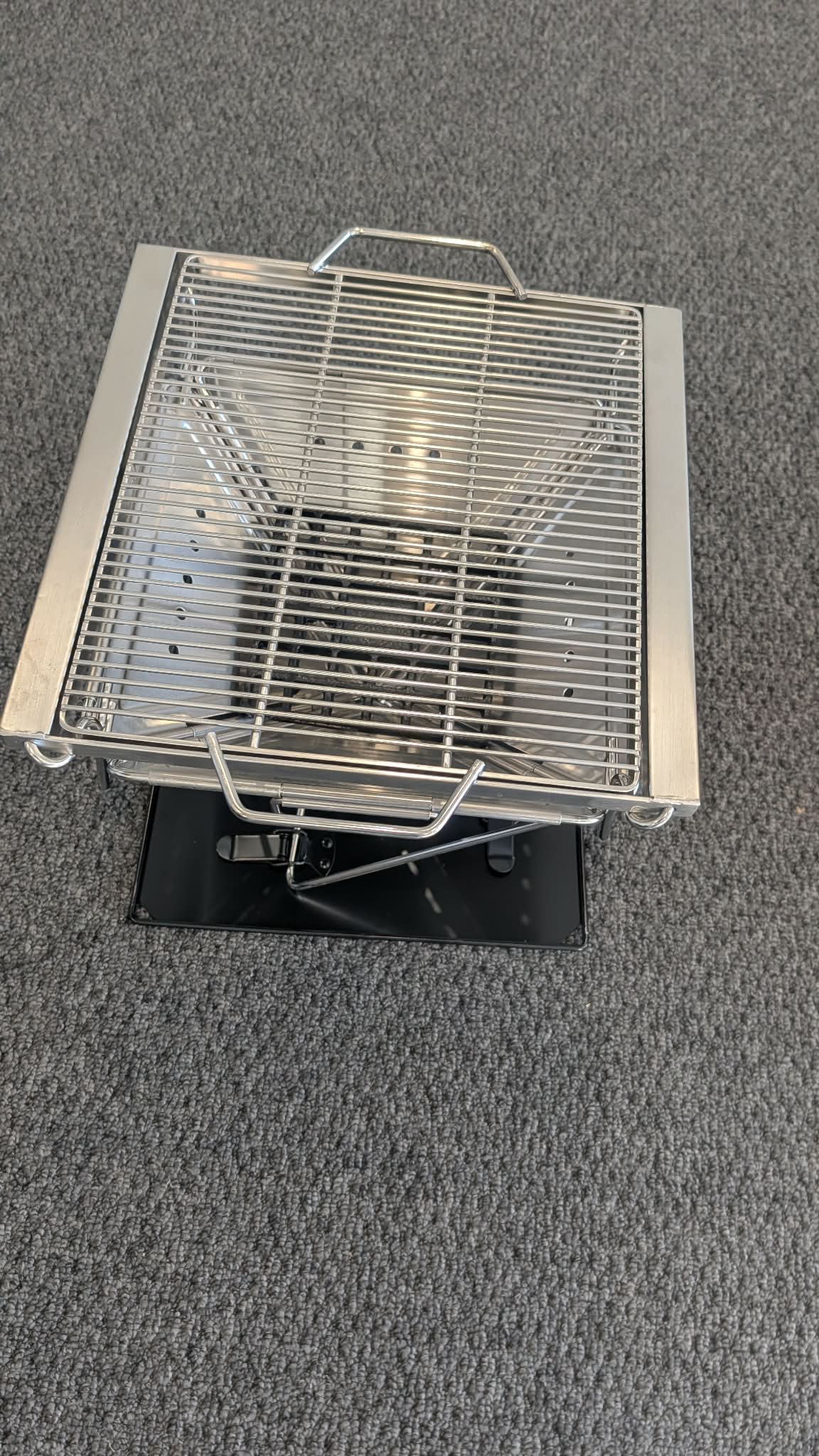 Stainless Steel Folding BBQ Stove, fire pit with adjustable height