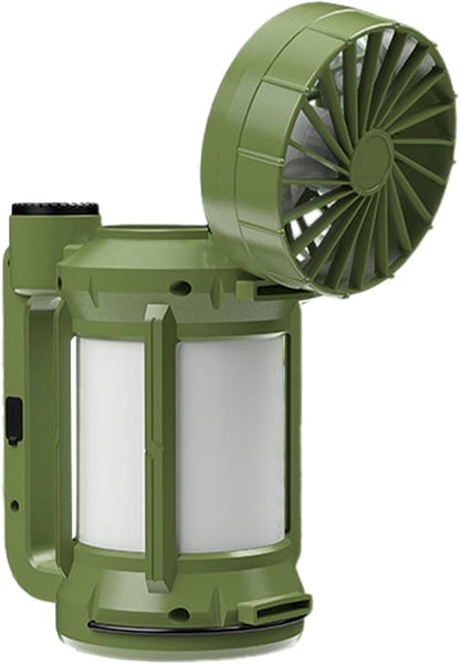 Solar Camping Lantern - Tent Light with Fan