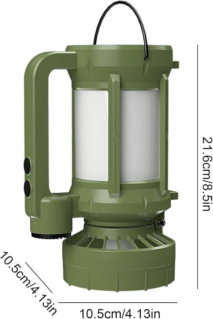 Solar Camping Lantern - Tent Light with Fan
