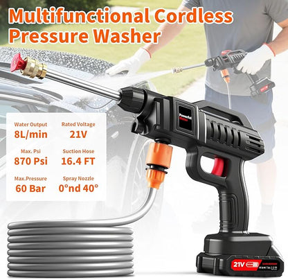 Cordless High Pressure Car Washing Water Gun