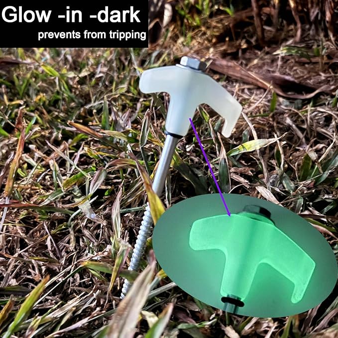 Glow In The Dark Screw-in Peg Kit - 20 pc w/Case