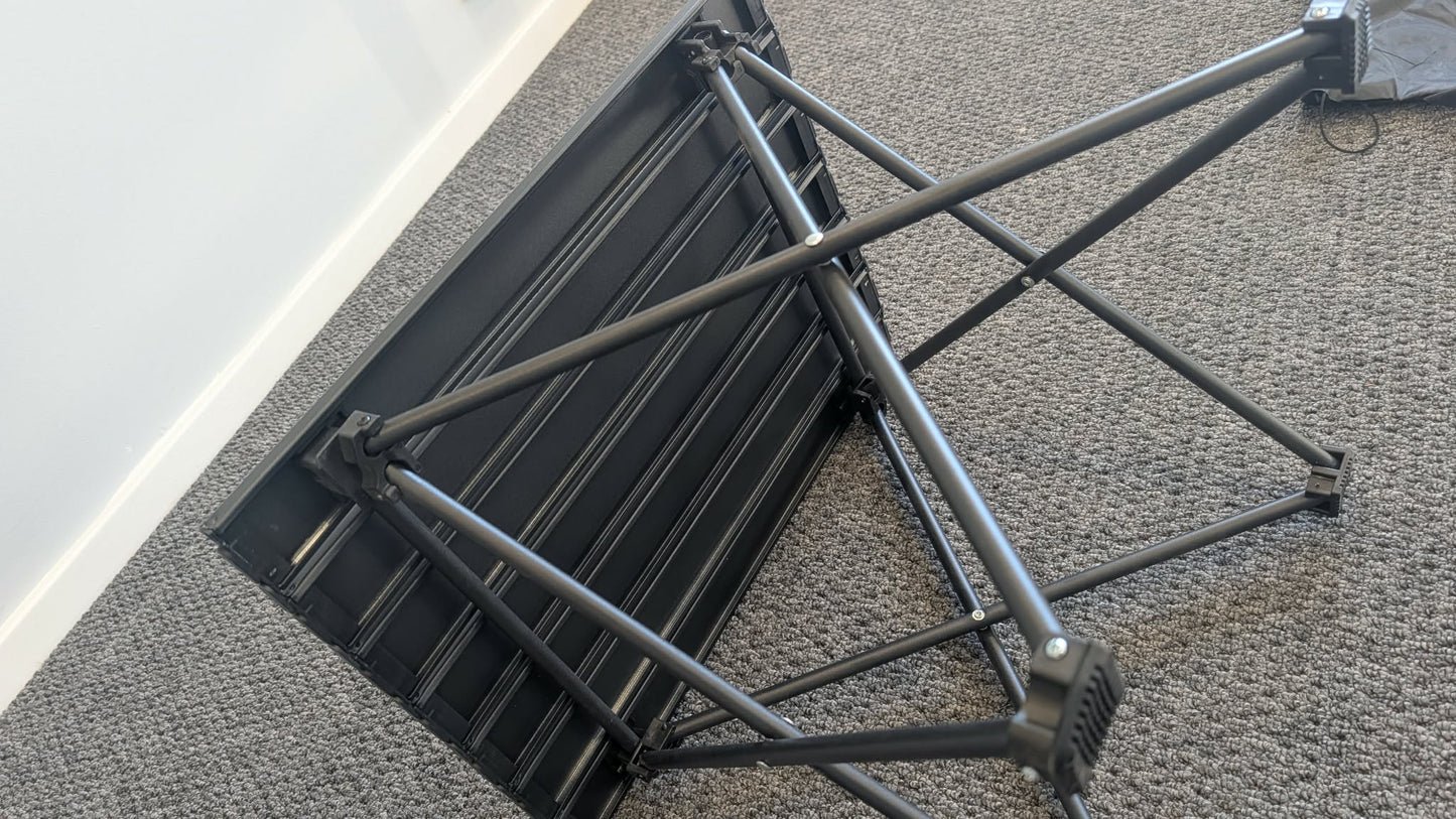 Folding Camping Table 53cm x 41cm x 41cm Roll Up