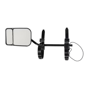 2x Towing Mirrors Pair Clip on Multi Fit Clamp On Towing Caravan 4X4 Trailer 