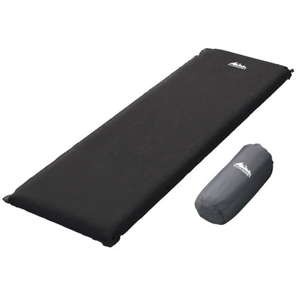Self Inflating Mattress - Single Black - DELIVERY ONLY