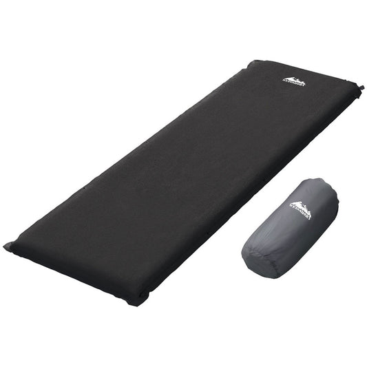 Self Inflating Mattress - Single Black - DELIVERY ONLY