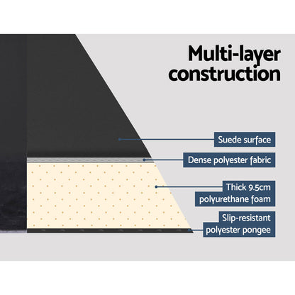 Self Inflating Mattress - Single Black - DELIVERY ONLY