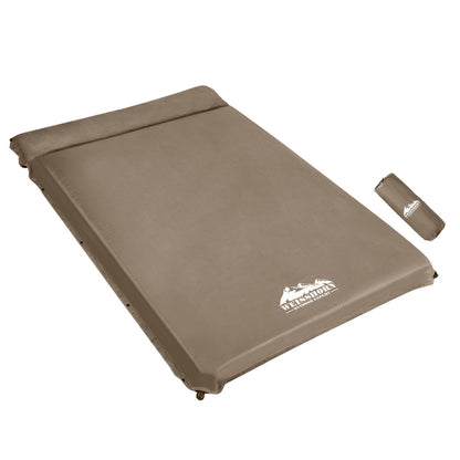 Self Inflating Mattress 10CM -  Double Coffee - DELIVERY ONLY