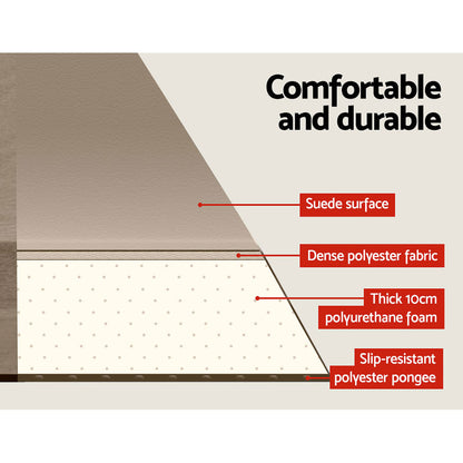 Self Inflating Mattress 10CM -  Double Coffee - DELIVERY ONLY