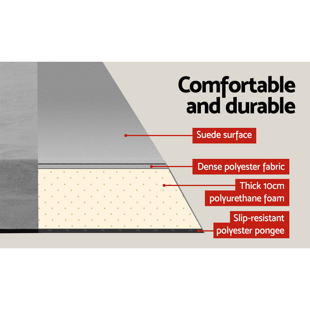 Self Inflating Mattress - Double Set Grey - DELIVERY ONLY