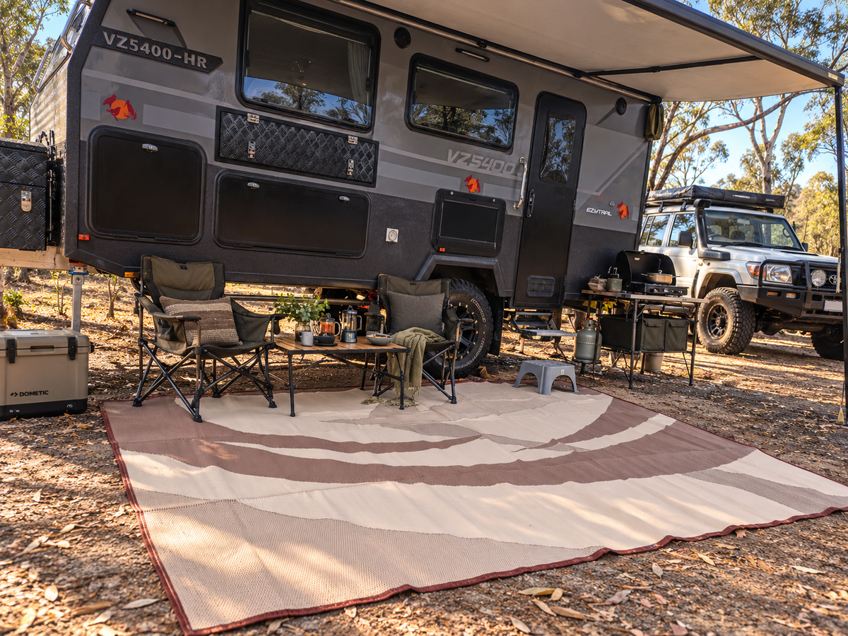 Swish Brown  Design Recycled Camping Mat