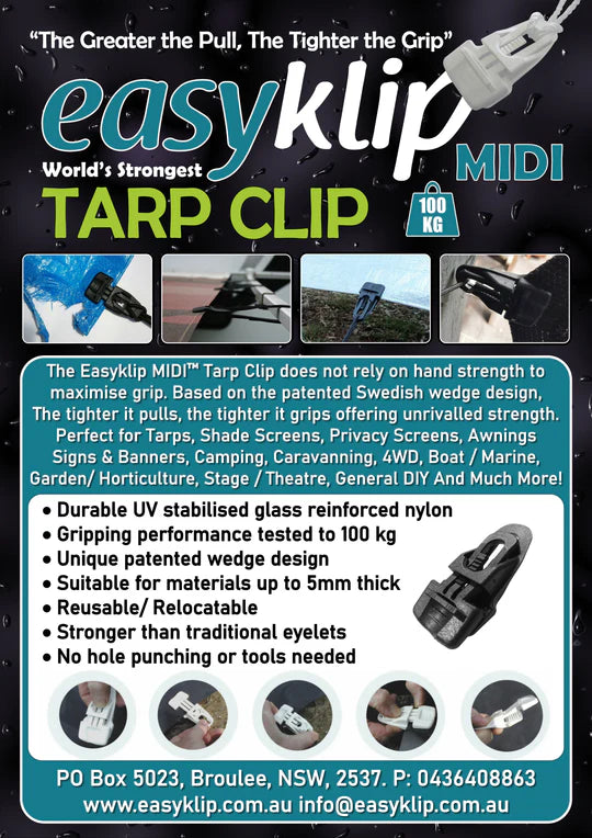 Easyklip Midi Black - 4 Pack