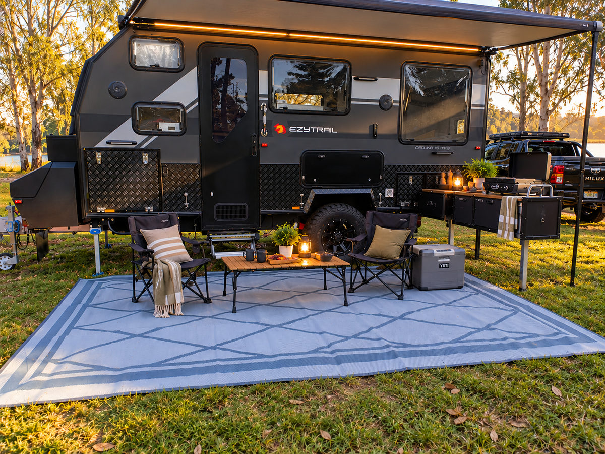 Diamond Design Recycled Camping Mat