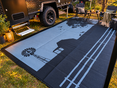 Country Grey Design Recycled Camping Mat