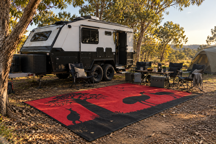 Aussie Emu Design Recycled Camping Mat