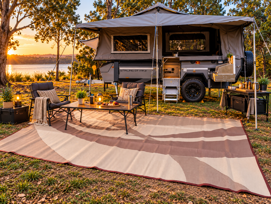 Swish Brown  Design Recycled Camping Mat