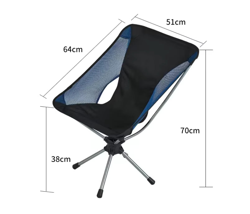 Rotating Moon Chair 360 Deg Compact 136kg Limit