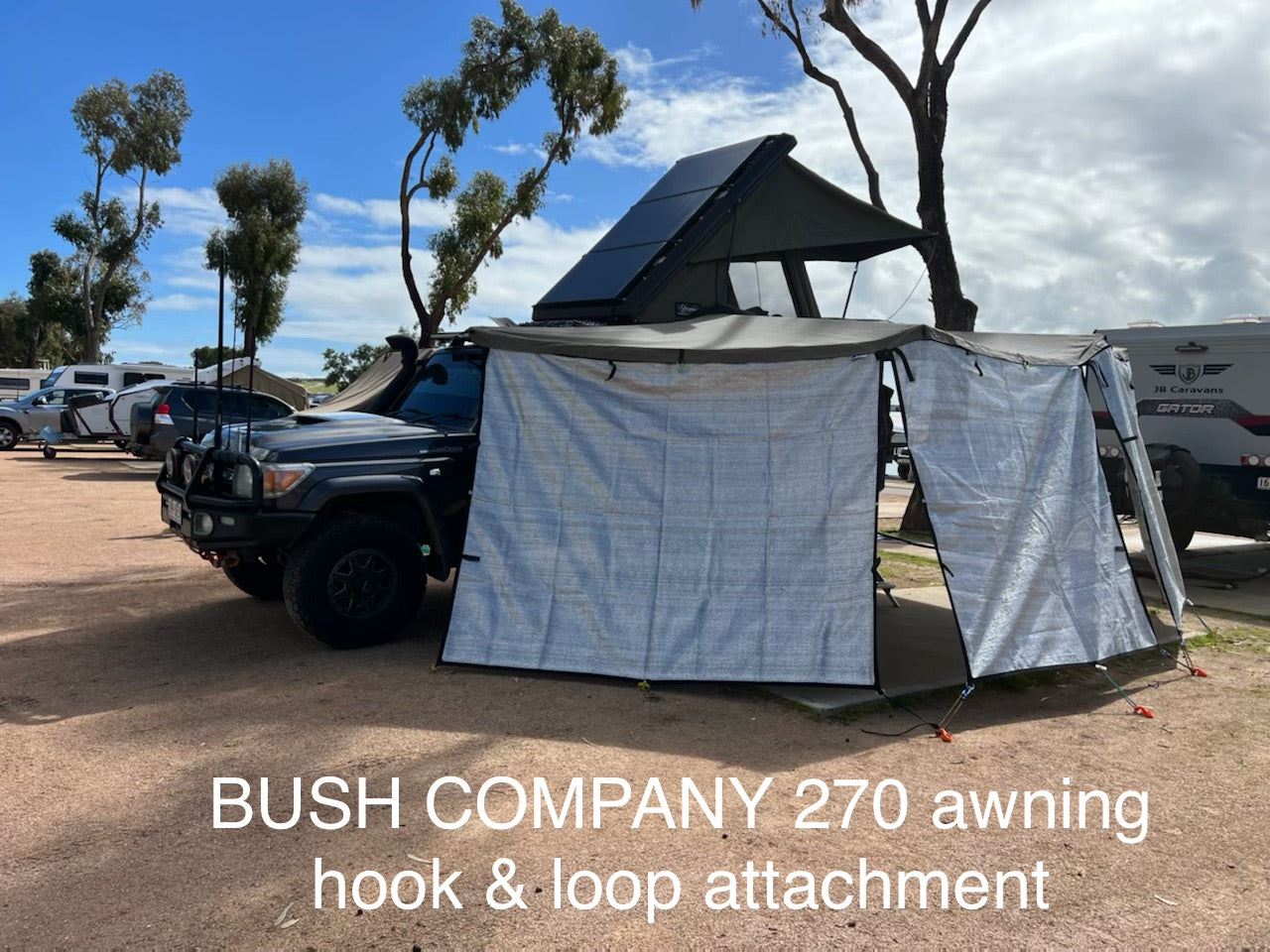 3.4m x 2m Cool Shade Privacy Screen