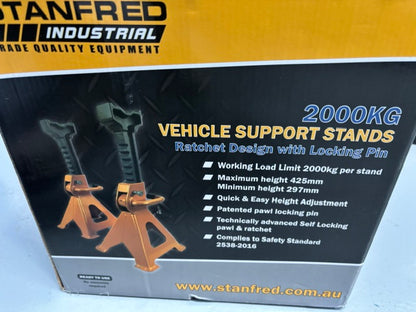 Stanfred Jack Stands 200 With Locking Pin0kg Ratchet Type