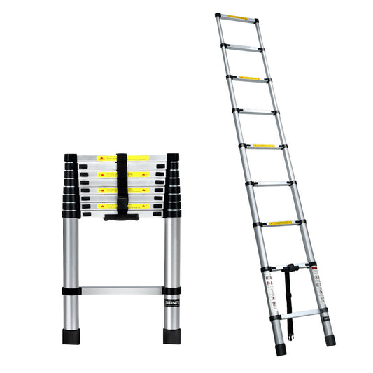 2.6M Telescopic Ladder Aluminium - DELIVERY ONLY