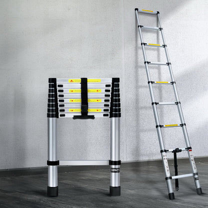 2.6M Telescopic Ladder Aluminium - DELIVERY ONLY