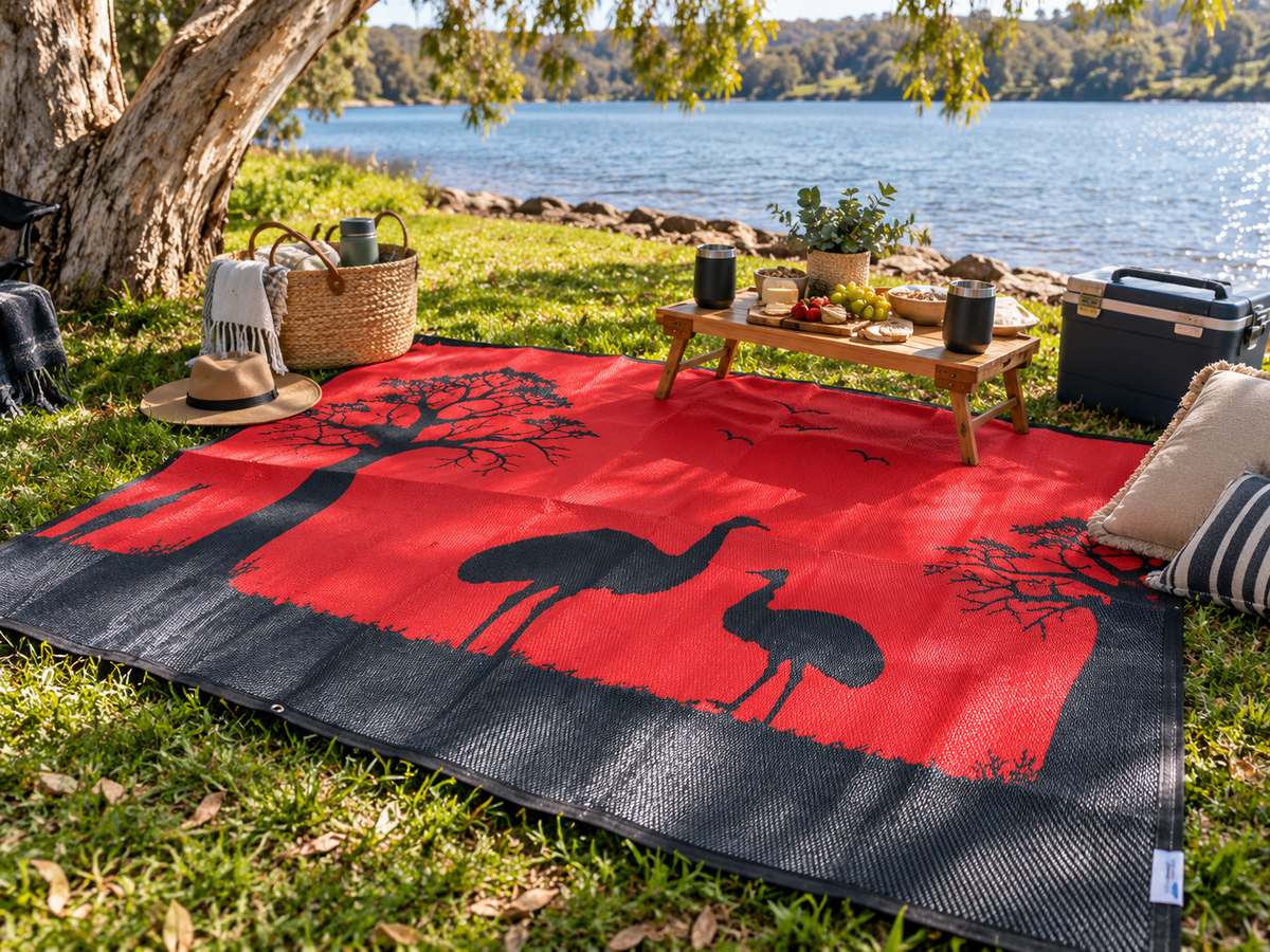 Aussie Emu Design Recycled Camping Mat