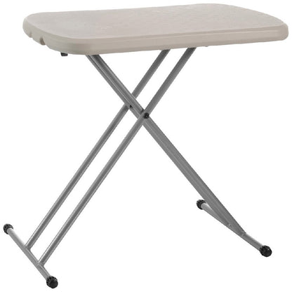 Personal Folding Table Almond White