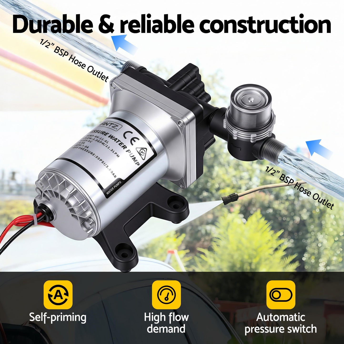 12V Water Pump -DELIVERY ONLY