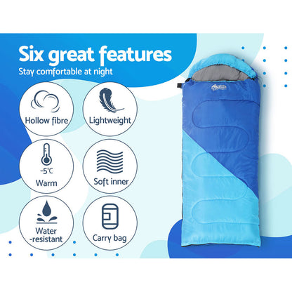 Sleeping Bag Kids - Single - Blue - DELIVERY ONLY