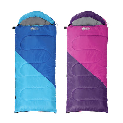 Sleeping Bag Set of 2 Kids Single - Buy two and Save - DELIVERY ONLY
