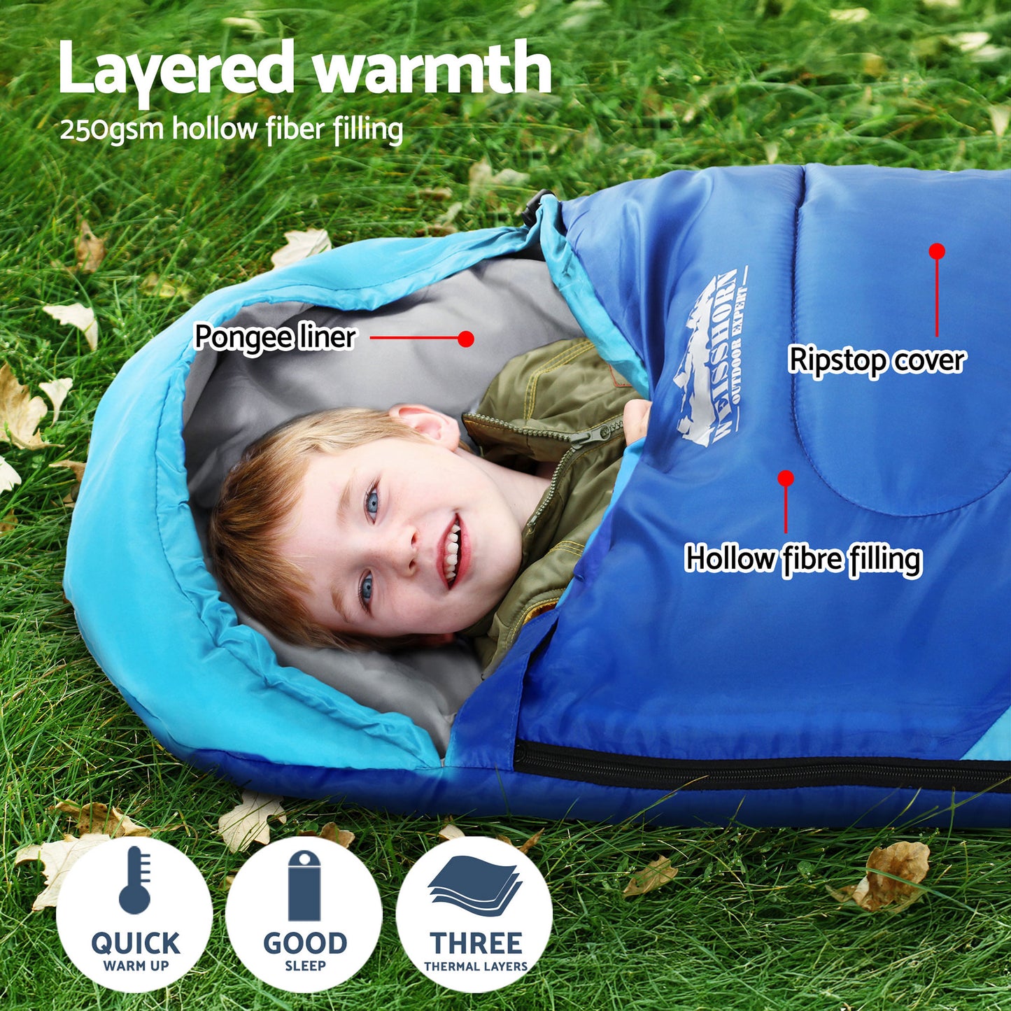 Sleeping Bag Set of 2 Kids Single - Buy two and Save - DELIVERY ONLY