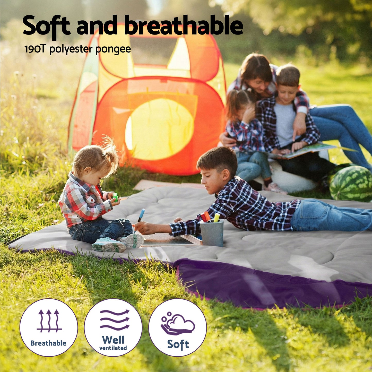 Sleeping Bag Set of 2 Kids Single - Buy two and Save - DELIVERY ONLY