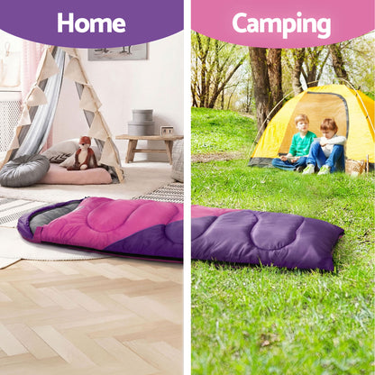 Sleeping Bag Set of 2 Kids Single - Buy two and Save - DELIVERY ONLY