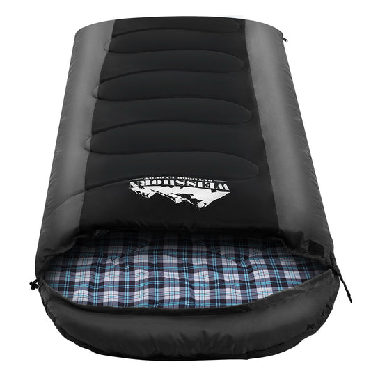 Sleeping Bag Single Black  -20°C - DELIVERY ONLY