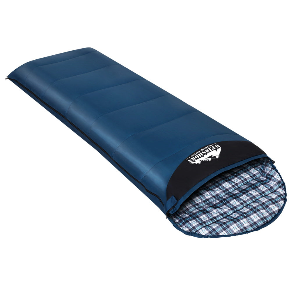 Sleeping Bag Single Thermal - Blue - DELIVERY ONLY