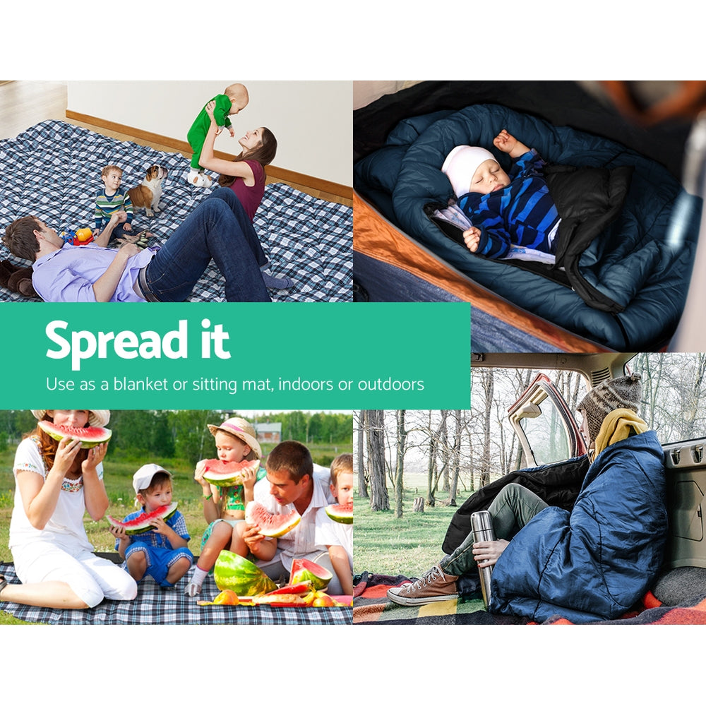 Sleeping Bag Single Thermal - Blue - DELIVERY ONLY