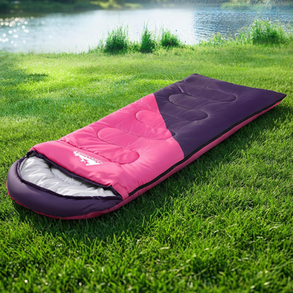 Sleeping Bag - Single - Pink - DELIVERY ONLY