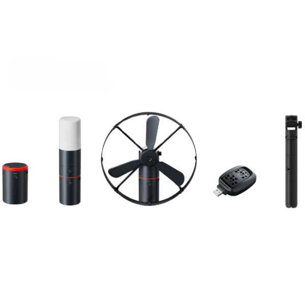 Portable Fan, Powerbank, Camp Light & Mozzie Repellent