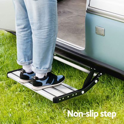 Manual Pull Out Caravan Step-DELIVERY ONLY