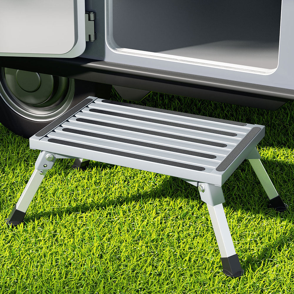 Caravan Step Folding Aluminium Step-DELIVERY ONLY