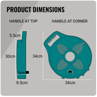 7.5m Flat Out Drink Water Hose on Compact Multi-Reel