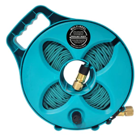 12.5m Flat Out Drink Water Hose on Narrow Multi-Reel