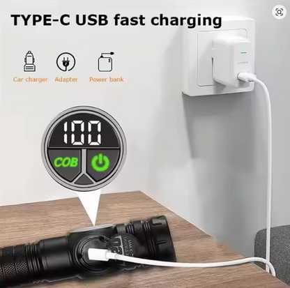 USB LED Rechargeable Flashlight