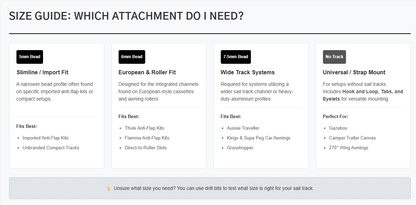 2.2m x 2m Cool Shade Privacy Screen
