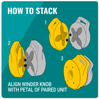 25mm Flat Out Sullage Hose 6m as 3+3m on Compact Multi-Reel