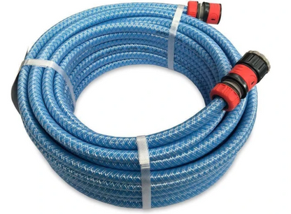 DRINKING WATER HOSE INC. FITTINGS - 10m COIL, 12mm Dia.