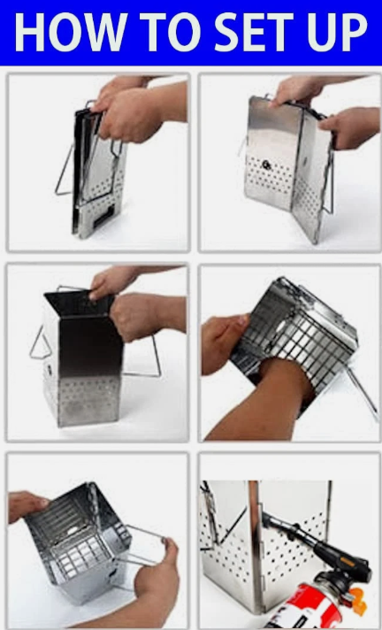 Charcoal Chimney starter - Collapsible