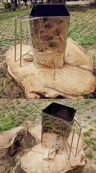 Charcoal Chimney starter - Collapsible